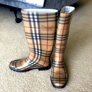 Burberry Haymarket Check Boots
